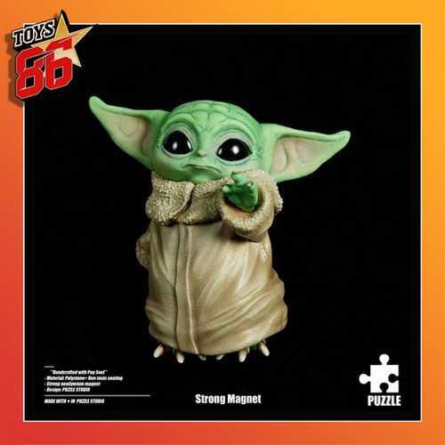 【86Toys 尾款】Puzzle古古 曼达洛人与古古 星球大战尤达 冰箱贴