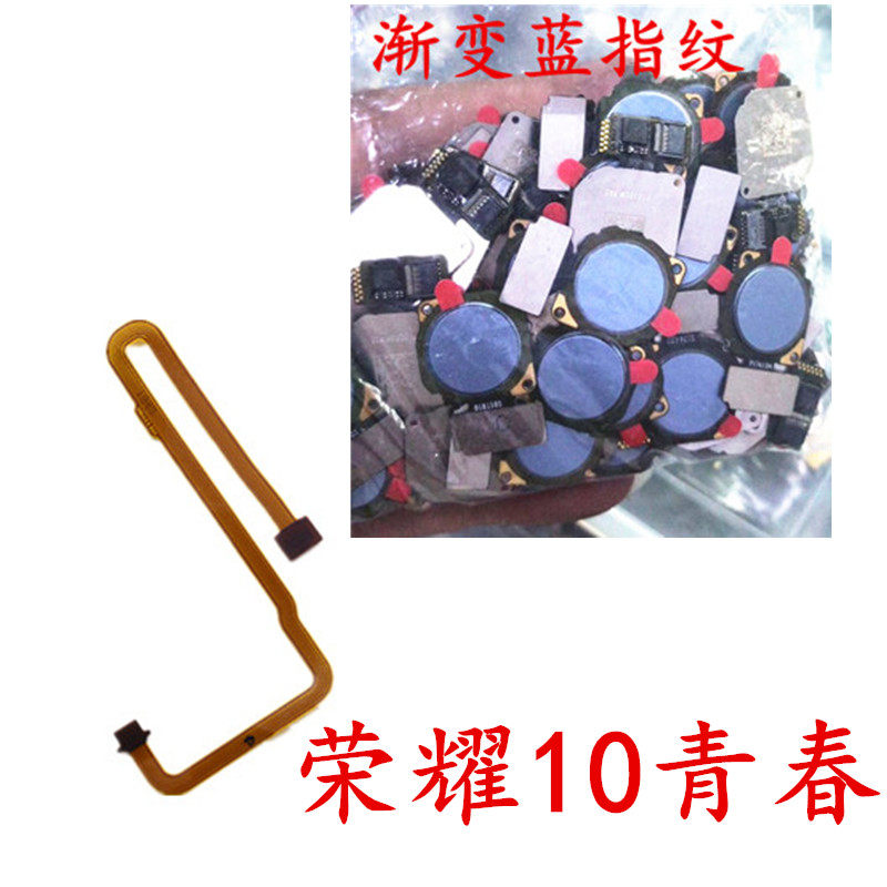 适用华为荣耀10青春版指纹排线 指纹识别按键 识别解锁连接排线