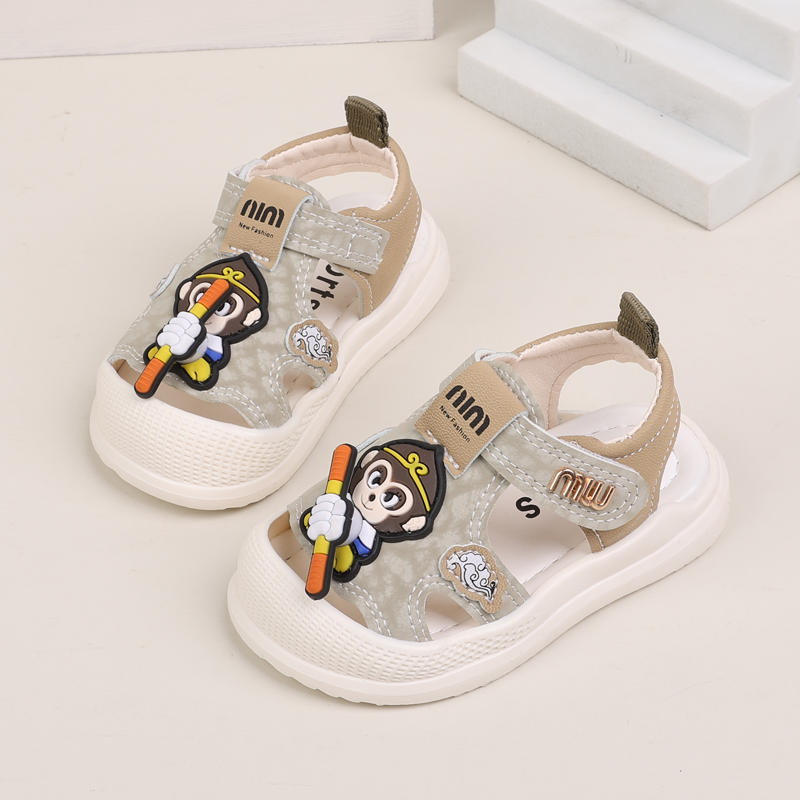 男宝宝包头凉鞋软底休闲运动沙滩