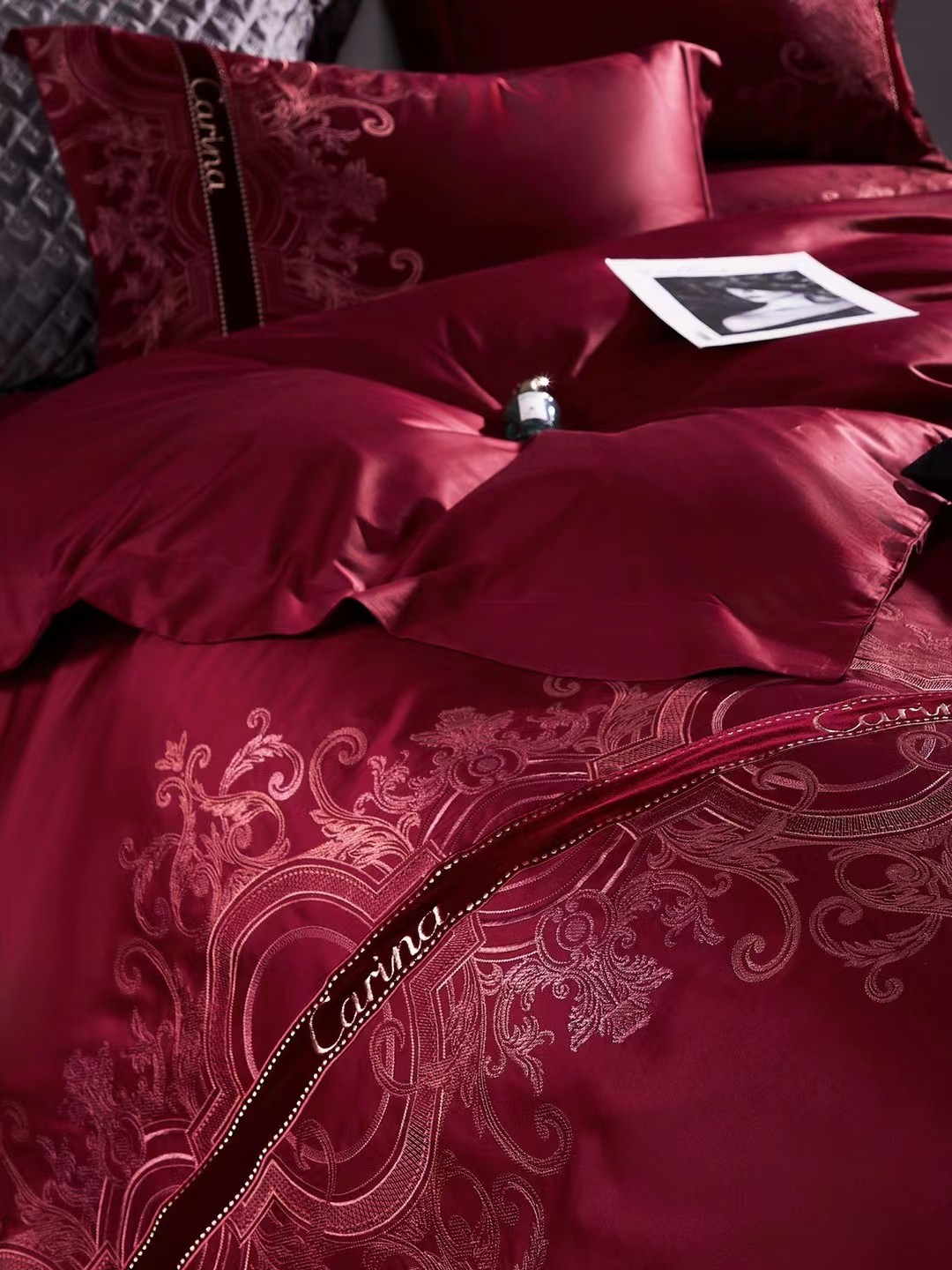 高货大红色高精密绣花四件套高端款棉中之王婚庆款,床上用品,婚庆床品套件,淘宝优惠券,粉丝福利购,淘宝优惠卷