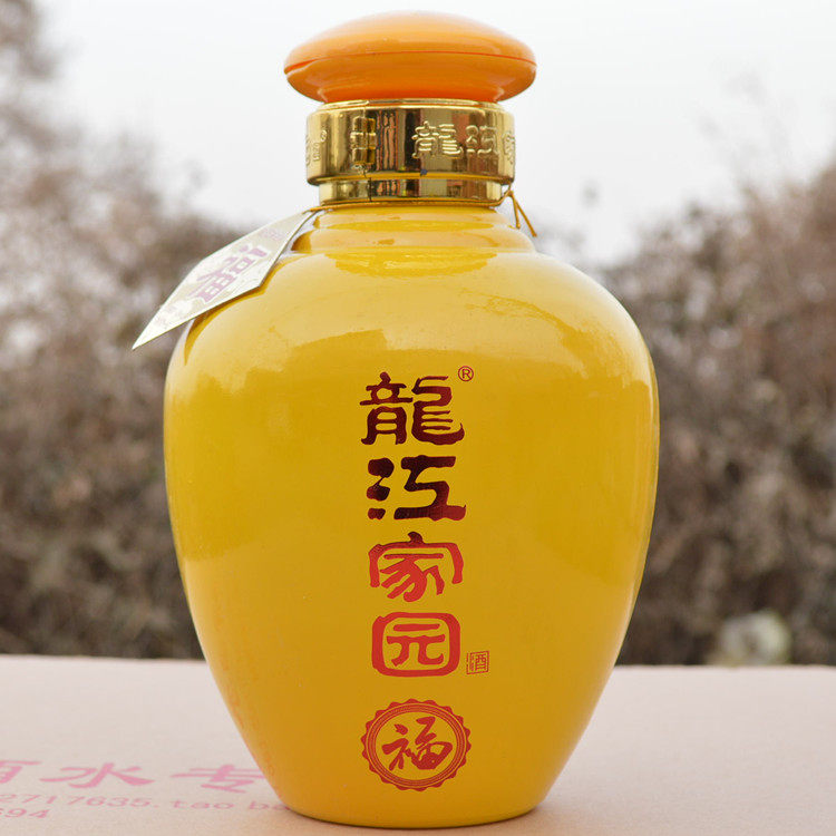 2016年龙江家园福禄寿喜坛装酒1500毫升大容量浓香型白酒库存清仓