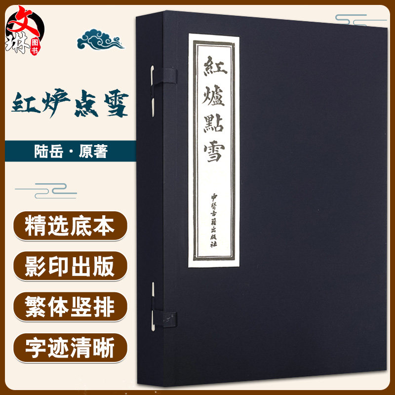 红炉点雪 全八册 药物制度法 药剂准则和煎熬法 眼耳鼻咽喉口齿等一百余种病症 陆岳 原著9787515220697中医古籍出版社