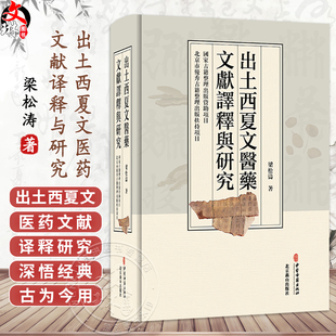 出土西夏文醫藥文獻譯釋與研究 梁松濤 著 出土西夏文醫燊文獻的主要内容 針灸類文獻 中医古籍 9787515229416中医古籍出版社
