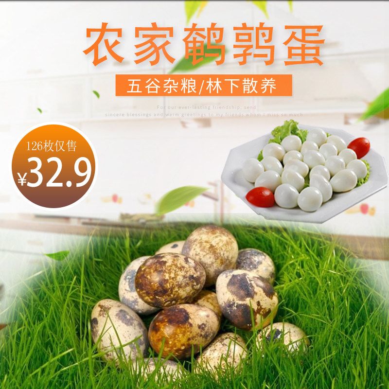 正宗农家新鲜鹌鹑蛋无添加孕妇宝宝辅食野生散养鸟蛋126枚包邮