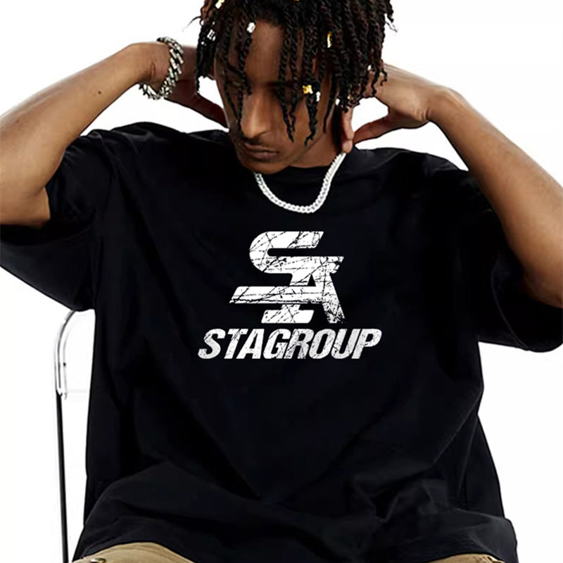 STA短袖t恤宽松重磅纯棉半袖上衣