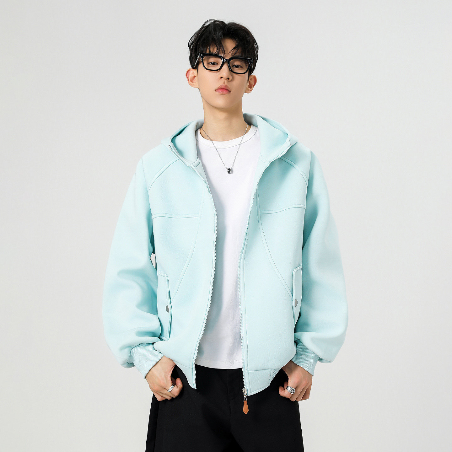 STA春秋潮流休闲连帽开衫卫衣男宽松百搭潮牌夹克拉链外套上衣,男装,卫衣,淘宝优惠券,粉丝福利购,淘宝优惠卷