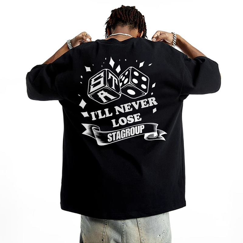 STA潮牌美式复古字母印花短袖T恤