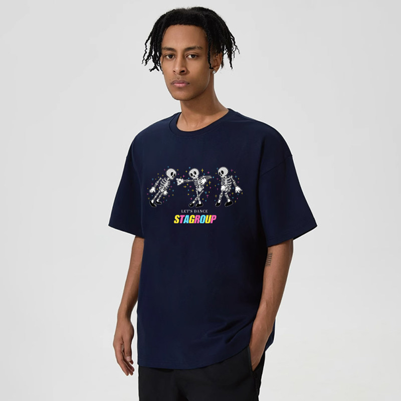 STA美式卡通纯棉宽松印花短袖T恤