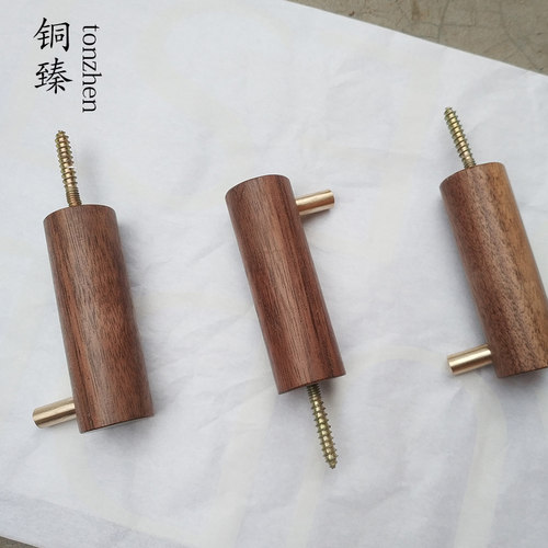 胡桃木装饰挂钩入户进门玄关衣钩