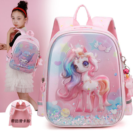 儿童卡通高品质书包幼儿园小班中大班女童轻便护脊带胸扣双肩背包
