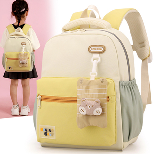 儿童韩系清新撞色双肩包幼儿园小中大班学前班轻便护脊带胸扣书包