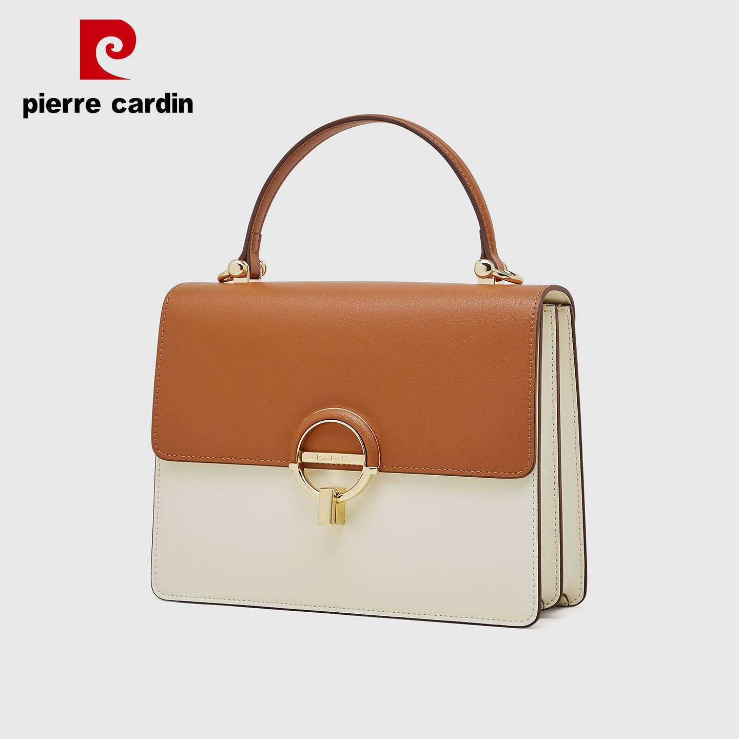 皮尔卡丹牛皮2025新款女包手提单肩质感上班通勤小包包送女友礼物