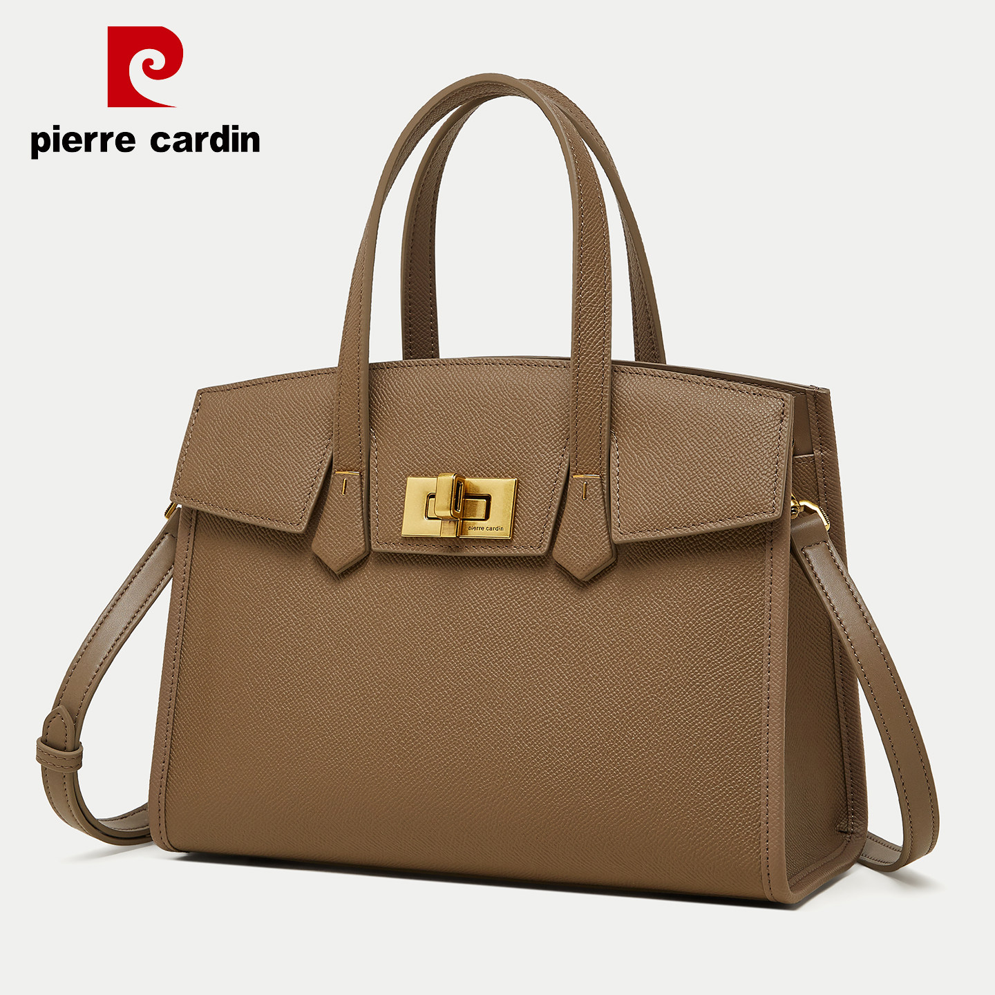 皮尔卡丹时尚百搭通勤公文包2025新款潮流女大容量单肩斜挎托特包,箱包皮具/热销女包/男包,托特包,淘宝优惠券,粉丝福利购,淘宝优惠卷