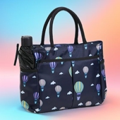 加厚多层拉链袋妈妈包印花时尚 购物包上班包带手机雨伞饭盒收纳袋