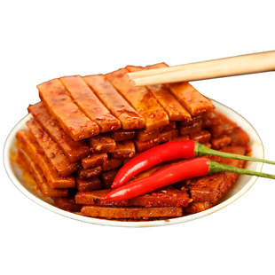 湖北通城特产麦市干子香辣柴火豆干手磨卤味小包装豆腐干休闲零食