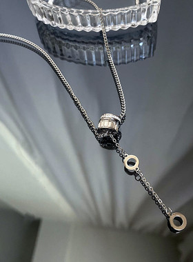 高级感卫衣链钛钢圆环小蛮腰项链