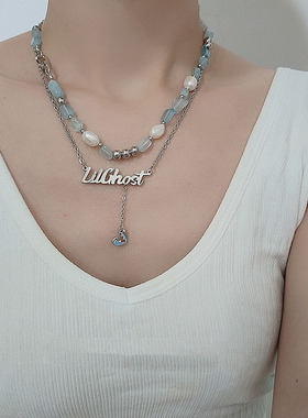 气质珍珠项链简约优雅不规则颈链