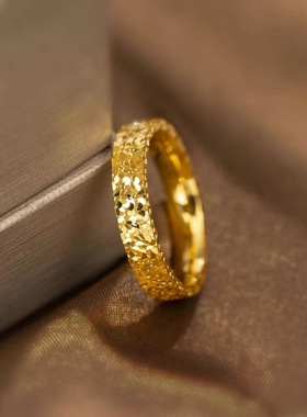 碎碎冰情侣戒指时尚百搭