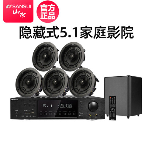 山水吸顶式客厅电视套装家庭影院