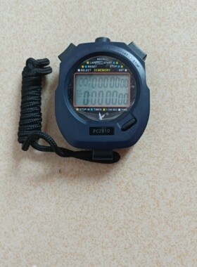 PC2810自动待机防碎抗震电子10道裁判训练运动健身秒表计时工具