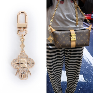 适用lv包包满天星薇薇安挂饰链改造老花包装饰四叶草挂件配件