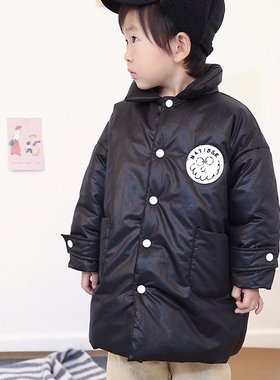 colormo冬款儿童时尚防风防水耐穿加厚棉服外套小翻领棉衣