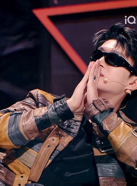 范丞丞中国新说唱男女GM同款猫眼墨镜骑行太阳眼镜复古嘻哈朋克潮