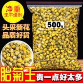 菊花茶胎菊王500g散装 白菊花茶另售桐乡菊花黄山贡菊 新货正宗正品