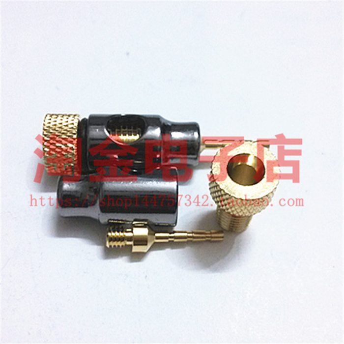 纯铜镀金2mm香蕉插头 音箱音响接线头 喇叭插 2MM针插 4MM转2MM插