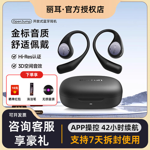 EarFun 丽耳 OpenJump 开放式蓝牙运动耳机无线耳挂跑步