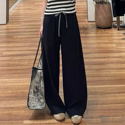 现货ICIC小禾同源女装夏季新款松弛感双腰叠穿阔腿裤