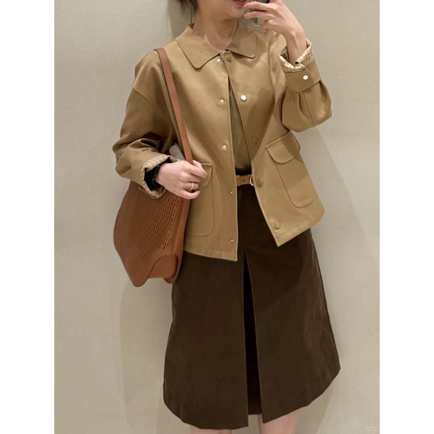 现货ICIC小禾同源女装2025春季新款全棉双面布外套质 感穿透四季