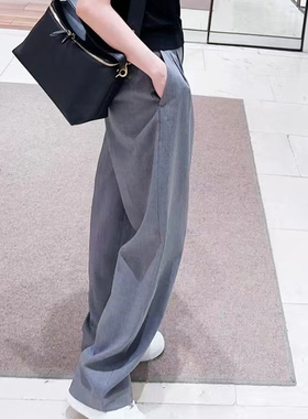 现货 ICIC小禾同源毛弹细斜纹直筒西裤