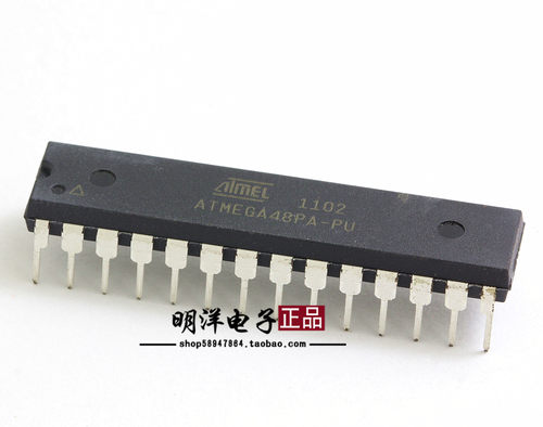 ATMEGA48PA-PU 全新原装进口 ATMEGA48 8位微控制器 4K闪存芯片