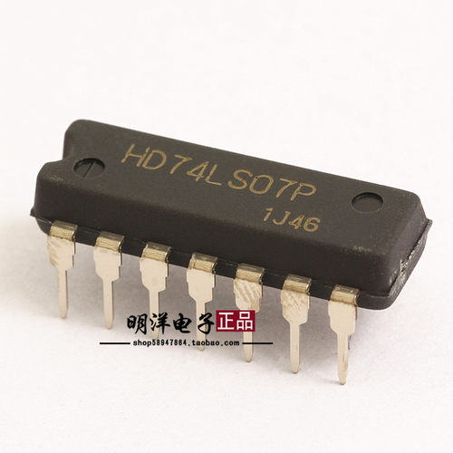 HD74LS07P 原装进口 日立RENESAS瑞萨 74LS07 直插 原装进口