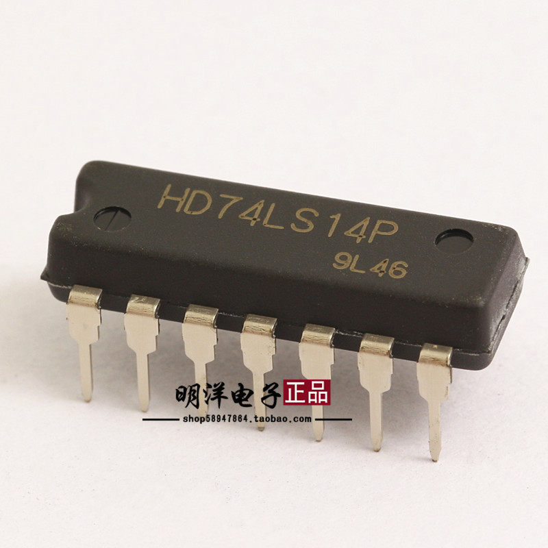 hd74ls14p 日立 74ls14 六反相施密特触发器 dip-14 全新原装进口