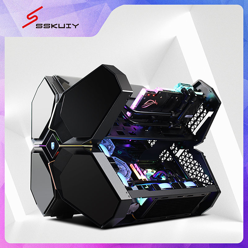 玩家风暴 空间站 分体式水冷铜管散热  主播 电竞 同款电脑高端PC