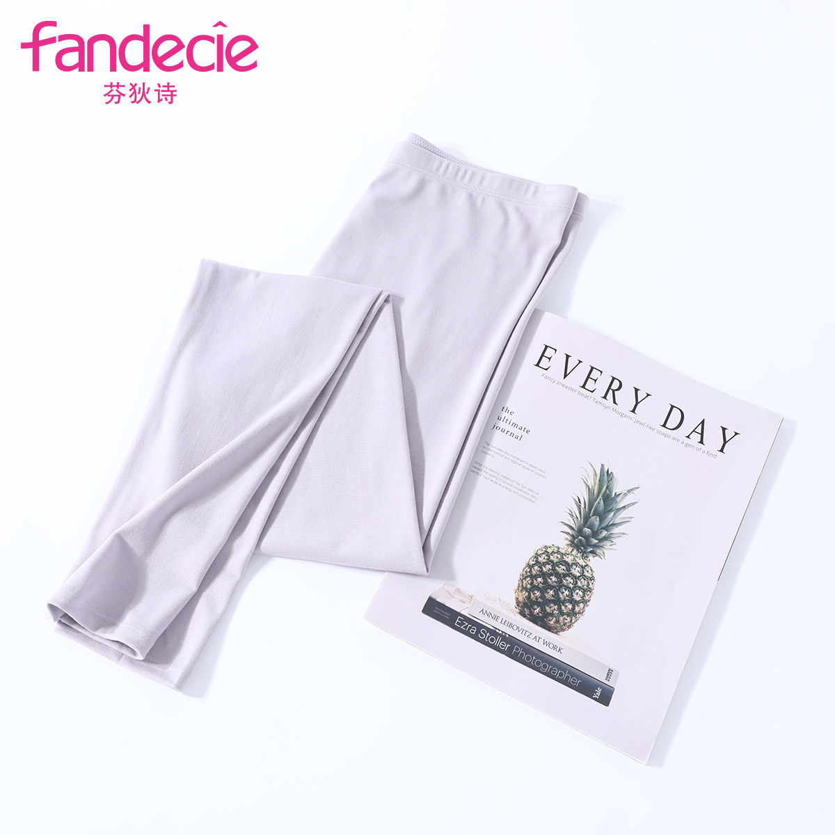 芬狄诗女士打底裤秋冬季简约纯色微弹修身薄款长裤秋裤女FLW0234