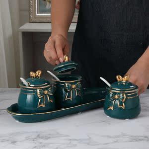 外贸陶瓷调味罐子厨房高端味具