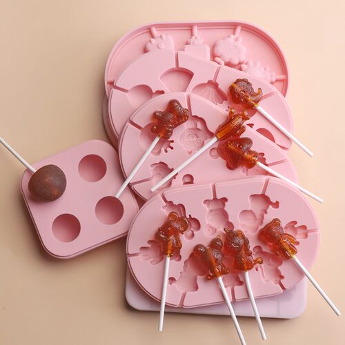 每焙食品级硅胶棒棒糖巧克力易脱