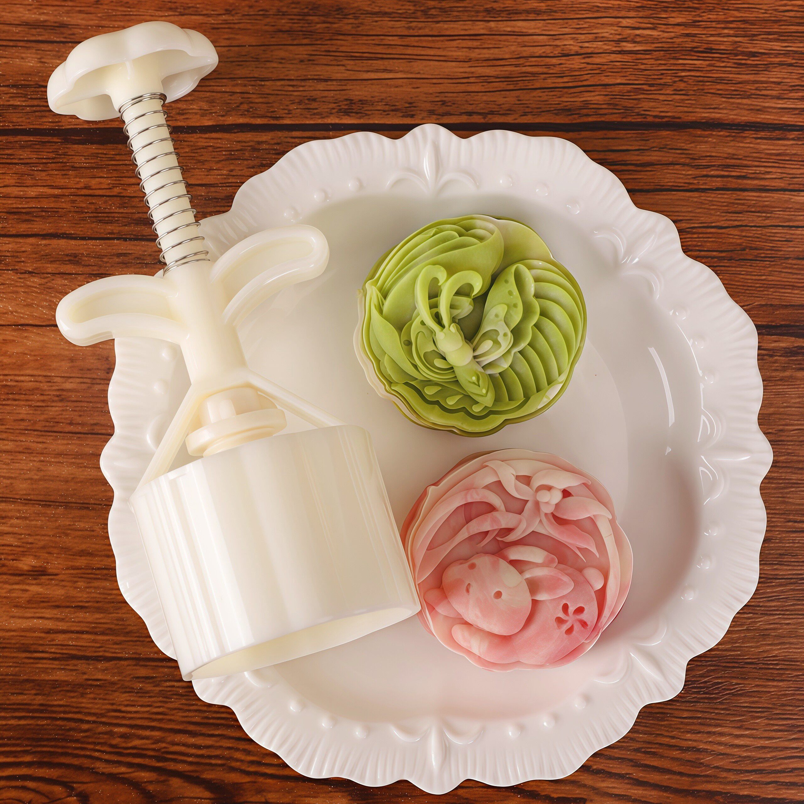 75克立体卡通蝴蝶兔子中秋手压月饼模具DIY烘焙糕点茶点凤梨酥模