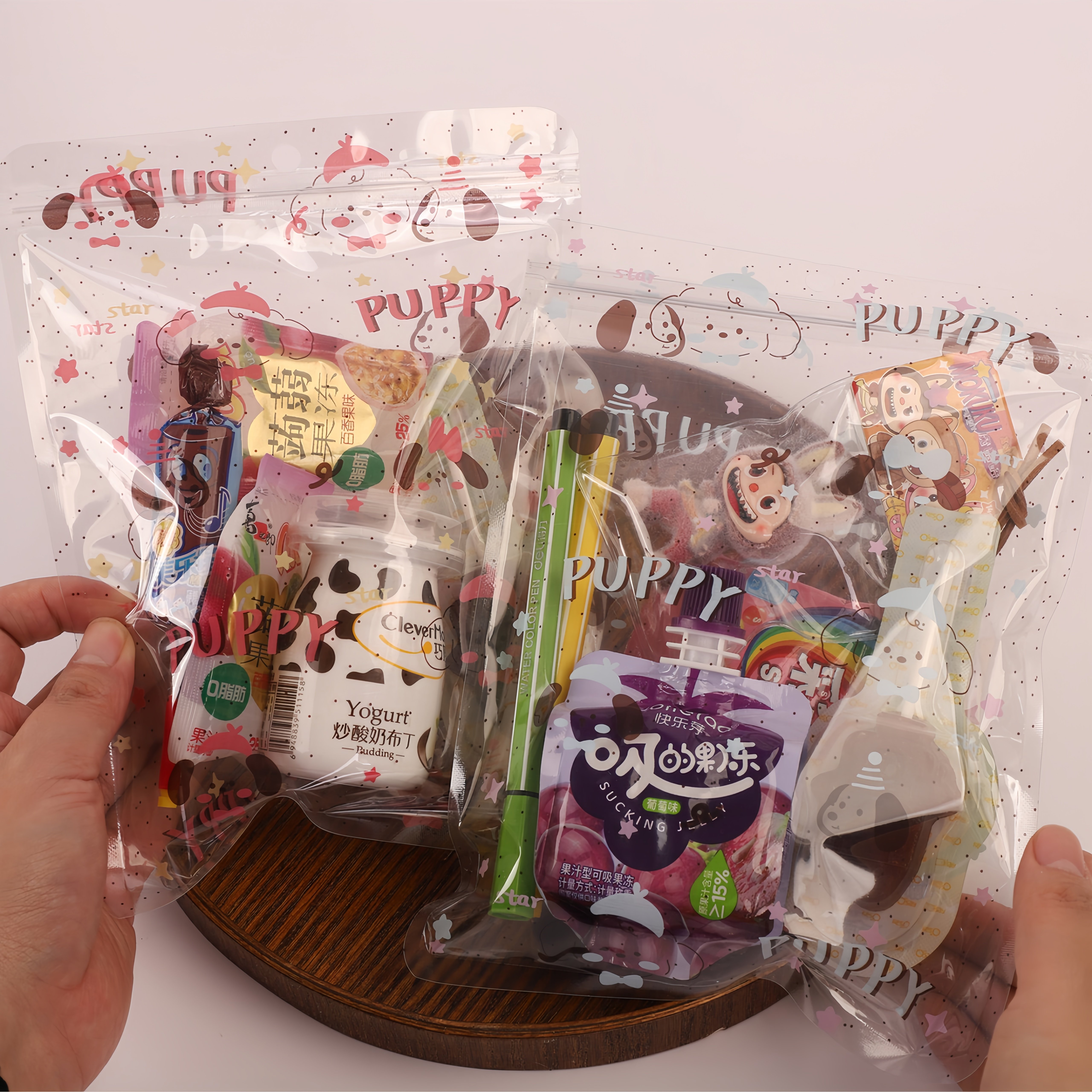 卡通小狗大号零食糖果按压密封包装袋DIY手作挂件文创学生礼物袋,厨房/烹饪用具,点心包装盒/包装袋,淘宝优惠券,粉丝福利购,淘宝优惠卷