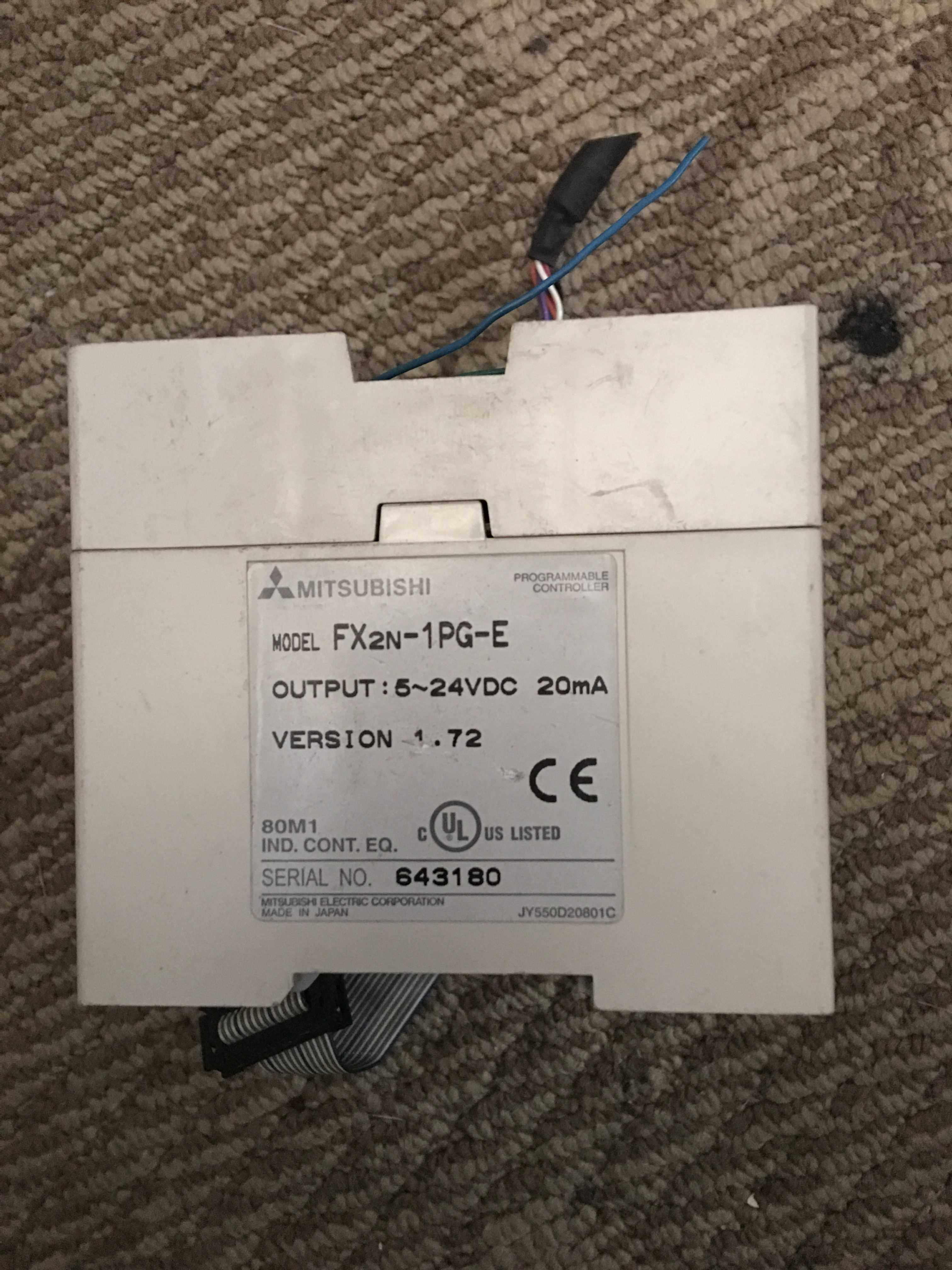 日本三菱mitsubishi plc fx2n-1pg fx2n-1pg-e 现货