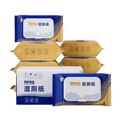 马应龙湿厕纸84抽家庭实惠装杀菌