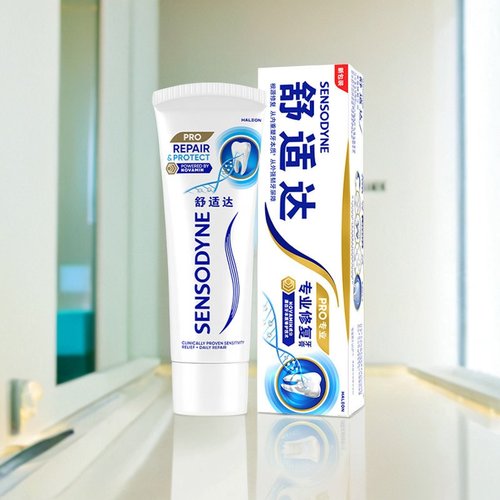 舒适达牙膏专业修复 NovaMin技术专业牙齿修复100g护理口腔深清洁