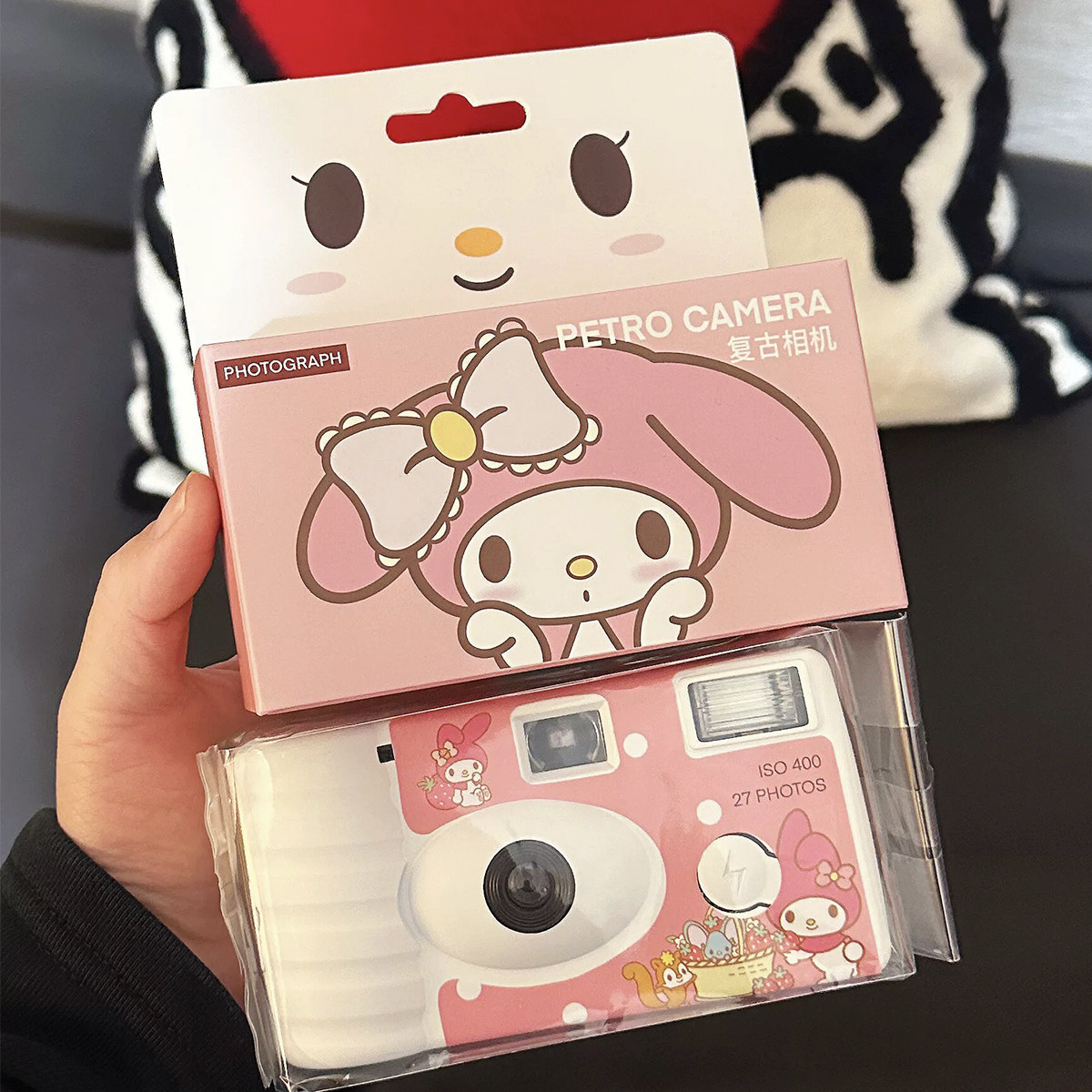 MAJENNY&HELLOKITTY SANRIO 일회용 필름 카메라 학생 선물 바보 KODAK 필름 기계