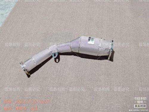 适配老款奥迪A4头段三元催化器改装高流量竞技三元前段排气管声浪
