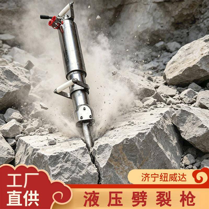 液压隧道石场开采劈裂机大块矿石劈裂机450型岩石劈裂机