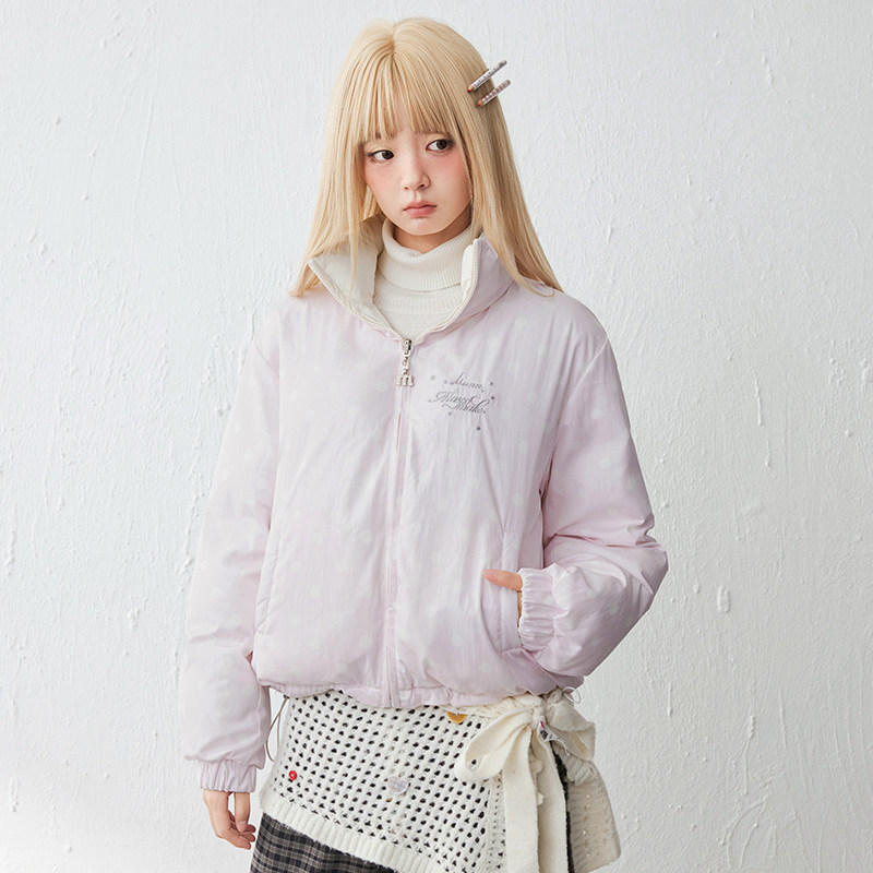 MASOOMAKE&小满联名2026年冬季新款双面穿棉服保暖百搭面包服外套