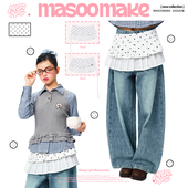 老玛儿秋季 甜美百搭波点百褶屁帘2025年新款 叠穿搭配绑带A字短裙